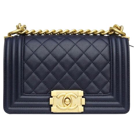 chanel boy navy blue|Chanel boys handbags.